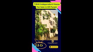 7 BHK Independent House For Sale in KR Puram Bangalore Call 08069640286 Whatsapp 9591608349 [upl. by Madson]