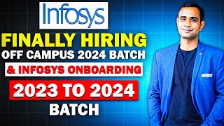 🔥Infosys Biggest offcampus 2024 hiring announced  Infosys onboarding 20232023🔥 [upl. by Uird]