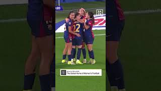 🍾 Champagne passing from Barcelona as Ona Batlle makes it 40 against Eibar [upl. by Elo]