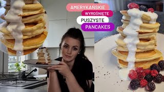 Przepis na amerykańskie puszyste pancakes Idealne na pyszne i szybkie śniadanie🥞 [upl. by Anitirhc]