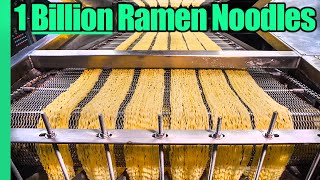 Ramen Noodle Factory Tour Making 1 BILLION Noodles a Year [upl. by Paula]