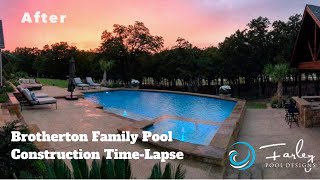 Brotherton Family Pool Construction TimeLapse [upl. by Anairb455]