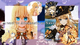 quotWho made me a Princessquot react to Athanasia as Navia 1\1 gacha nox AU [upl. by Kammerer157]