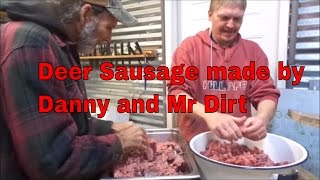 Deer Sausage made by Danny and Mr Dirt [upl. by Didi]