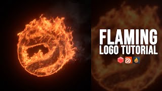 Flaming Logo  Houdini Tutorial [upl. by Primaveria]