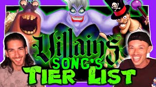 Which Disney Villain has the Best Song  Ranking the Disney Villains Songs Tier List [upl. by Bonnibelle561]