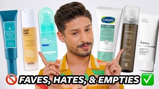 Skincare HATES FAVES amp EMPTIES [upl. by Hutson]