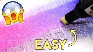 EASY WAY TO BLEND COLORED PENCILS [upl. by Notsgnik168]