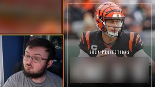 BENGALS FAN REACTS TO SHARP FOOTBALLS JOE BURROW STAT PREDICTION FOR THE YEAR [upl. by Atsiuqal]