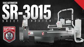 Haas New SR3015 Sheet Router Cutting Plastic  Haas Automation Inc [upl. by Christy]