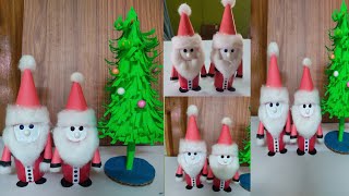 How to make a Santa Claus making with coffee cup  Santa Claus making at home  easy crafts ideas [upl. by Ahnavas]