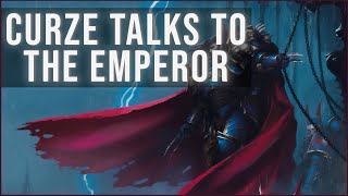 KONRAD CURZE speaks with THE EMPEROR  Warhammer 40k Voice Acting [upl. by Waki438]