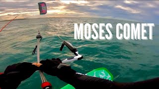 Moses Comet W637 S420  Lightwind Downloop Jibe Transitions  KITE FOIL [upl. by Aidnahs]