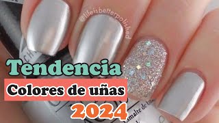 Colores de Uñas de Moda  Colores en tendencia 2024 [upl. by Ackley296]