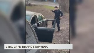 Police chief county commissioner react to viral GRPD traffic stop video [upl. by Parette654]