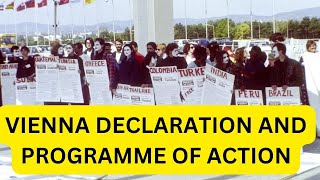 VIENNA DECLARATION AND PROGRAMME OF ACTION  UPSC CSE upsc iasexam ias currentaffairs upscexam [upl. by Draude]