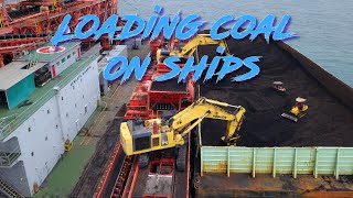 Loading Coal on Ships  Cinematic DJI Mavic Pro [upl. by Lasala440]