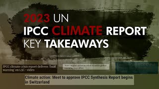 2023 UN Climate Report 5 key takeaways from the IPCC report  DNA India News [upl. by Happ]