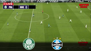 🔴PALMEIRAS X GRÊMIO AO VIVO  BRASILEIRÃO 2024 AO VIVO  PES 21 GAMEPLAY [upl. by Snehpets]