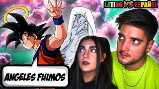 ESPAÑOLES REACCIONAN A DRAGON BALL LATINO VS ESPAÑOL ✨ANGELES FUIMOS✨🐲DOBLAJE LATINO🐲 [upl. by Atselec]