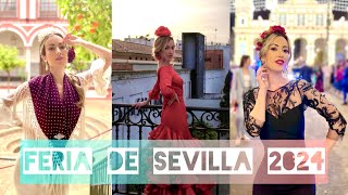 FERIA de ABRIL en SEVILLA 2024 VLOG  MIS TRAJES DE FLAMENCA y TOUR por SEVILLA  Lidia Siori [upl. by Pooley]