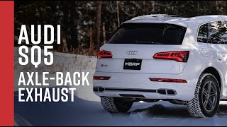 20182021 AUDI SQ5  MBRP 25quot AxleBack Dual Rear Exit Exhaust [upl. by Letnuahs193]