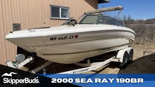 2000 Sea Ray 190BR Sport Boat Tour SkipperBuds [upl. by Calvert]