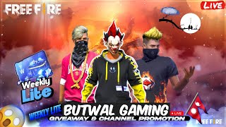 GIVEAWAY AND CHANNEL PROMOTION FREEFIRE  BANGLADESH SERVER  NEPAL  freefire live ff [upl. by Naicad287]