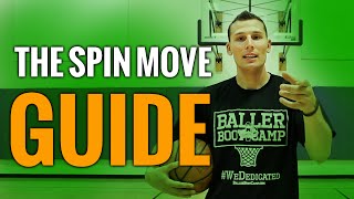 How To Spin Move in Basketball Basketball Moves For Guards [upl. by Ynnij]