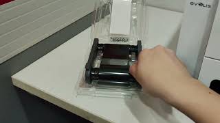 Change the Evolis Edikio Flex Printer Ribbon [upl. by Anomor395]