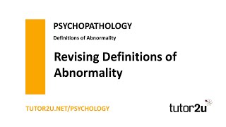 Psychopathology  Definitions of Abnormality  Revision  AQA A Level Psychology [upl. by Nolyad462]