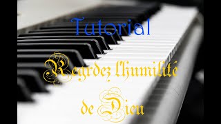 Regardez lhumilité de Dieu Piano tutorial  Yamaha PSR E463  Yamaha PSR EW410 [upl. by Mureil]