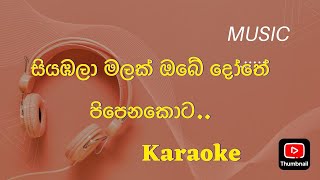 Siyabala Malak Karaoke Without Voice Asanka Priyamantha Peiris Karaoke song [upl. by Yelsha]