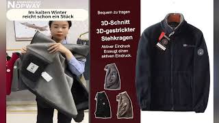 👔【Warm und modisch】Einseitige und doppelseitige Fleecejacke [upl. by Festus]