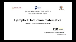 MD 37 Ejemplo 2 Inducción matemática [upl. by Zetroc]