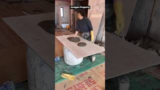 Tile Installation 4 construction trending trendingshorts fyp fypshort short [upl. by Kussell]