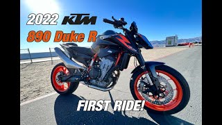 2022 KTM 890 Duke R FIRST RIDE [upl. by Brecher840]