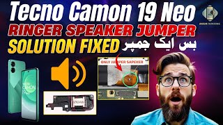 Tecno Camon 19 Neo Speaker Not working solutionTecno Mobile Ringer Sound Not Working solution Fixed [upl. by Adnulahs]