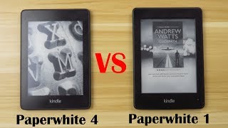 Kindle Paperwhite 4 vs Paperwhite 1 Comparison amp Review [upl. by Tzong246]