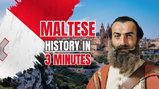 Maltese History in 3 Minutes malta history [upl. by Koloski13]