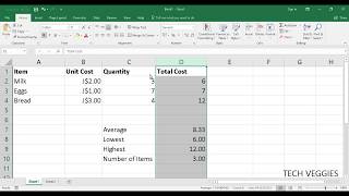 Formatting Numbers using MS Excel  Tech Veggies [upl. by Anyaled695]