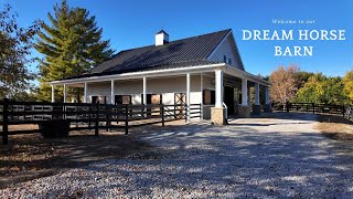 The Ultimate Dream Horse Barn Build Process amp Walkthrough [upl. by Laddie]