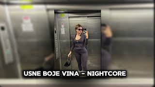 BOBAN RAJOVIC  USNE BOJE VINA  nightcore  speed up [upl. by Ecirehs]