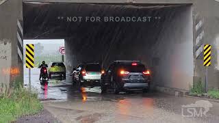 06192024 Las Vegas New Mexico  Hail Storm  Hail Accumulation on i25  Flash Flood [upl. by Eerol]