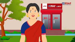 How to use ESAF Bank ATM Educational Video  Malayalam [upl. by Babbette]