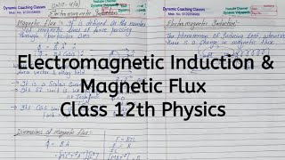 Electromagnetic Induction and Magnetic Flux Chapter 6 Electromagnetic Induction Class 12 Physics [upl. by Korman]