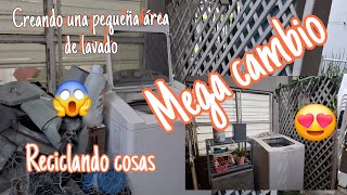 CAMBIO EXTREMO😱CREANDO UNA PEQUEÑA AREA DE LAVADO😍LIMPIEZA DEPURACIÓN ORGANIZACION Y DECORACIÓN 🌸 [upl. by Erich709]