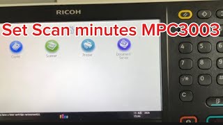 Ricoh MPC3003 Set Scanner minutes [upl. by Olegnaed919]