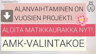 ðŸ“† Alanvaihtaminen on vuosien projekti âž¡ï¸ Aloita matikkaurakka NYT ðŸ”¥ðŸ’ªðŸ½ Sairaanhoitaja tradenomi [upl. by Dace]