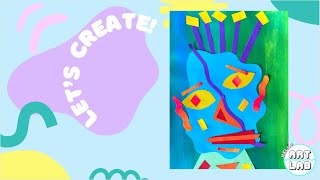 How to create a Cubism Collage Portrait  Inspired by Pablo Picasso [upl. by Myrwyn]